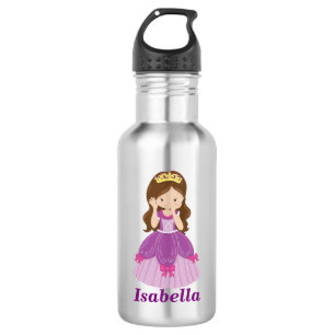 Bouteille D'Eau Personnalisée Princess, Acier Inox