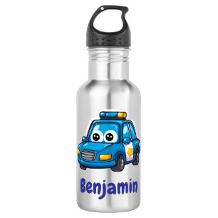 Bouteille d'eau personnalisée voiture de police he