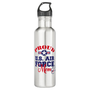 Bouteille D'eau Personnaliser Chien Tag U.S Air Force Maman
