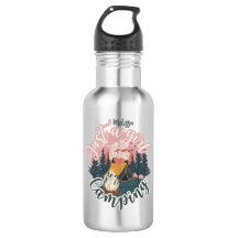 Personnaliser nom mignon fille esthétique camping
