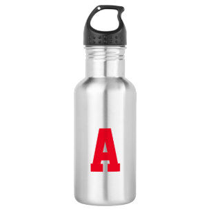 Bouteille D'eau Personnaliser, personnaliser Alphabet lettre initi