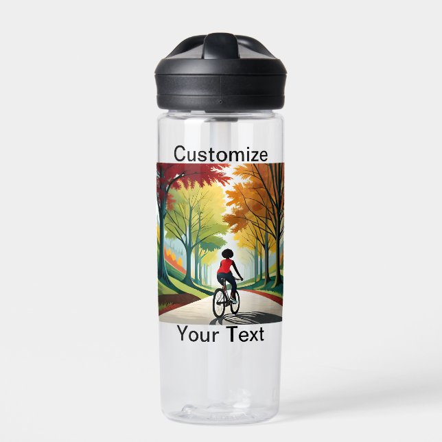 Bouteille D'eau Personnaliser Pittoresque Trail Vélo pour femmes (Extérieur)