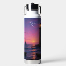Phare au coucher de soleil coloré -