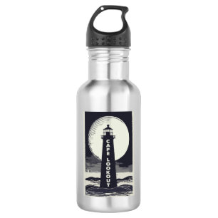 Bouteille D'eau Phare de Cape Lookout Caroline du Nord Lune