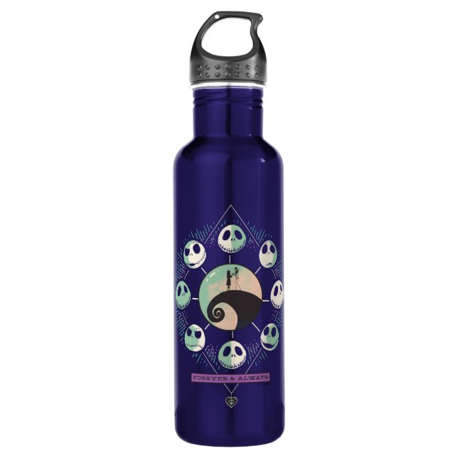 Bouteille D'eau Phases Jack & Sally Moon - Forever & Always (Devant)