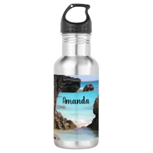 Bouteille D'eau Photo de Tropical Island Coast & Sea