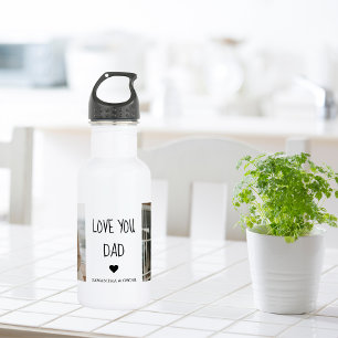 Bouteille D'eau Photo & Love You Dad Cadeau