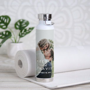 Bouteille D'eau Photo Mariage simple moderne
