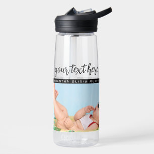 Bouteille D'eau Photo personnalisée Baby Love & Name Memories