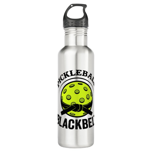 Bouteille D'eau Pickleball Blackbelt - Funky Pickleball Master (Devant)
