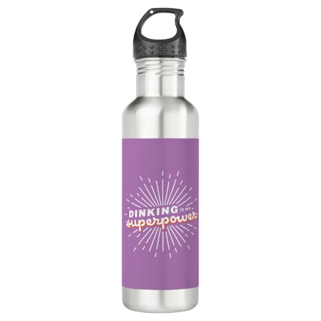 Bouteille D'eau Pickleball Dinking is My Superpower Funny Cadeau (Devant)