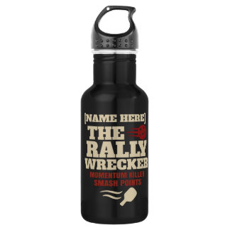 Bouteille D'eau Pickleball Nom Personnalisé Rally Wrecker