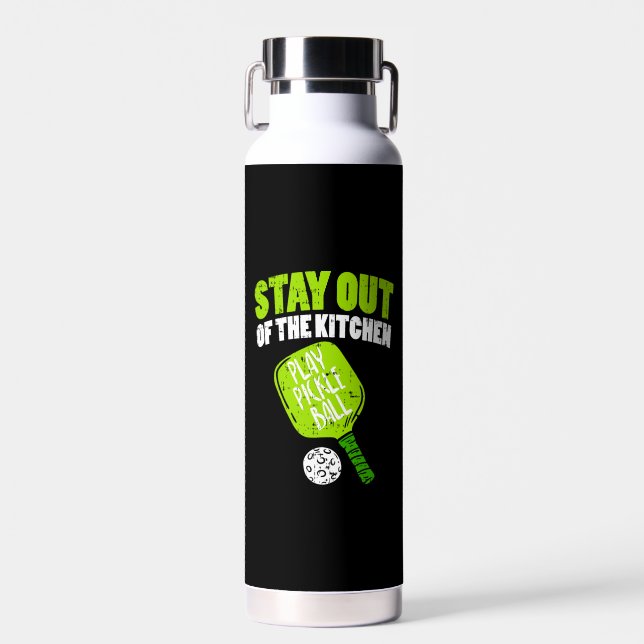 Bouteille D'eau Pickleball - Restez Hors De La Cuisine (Avant)