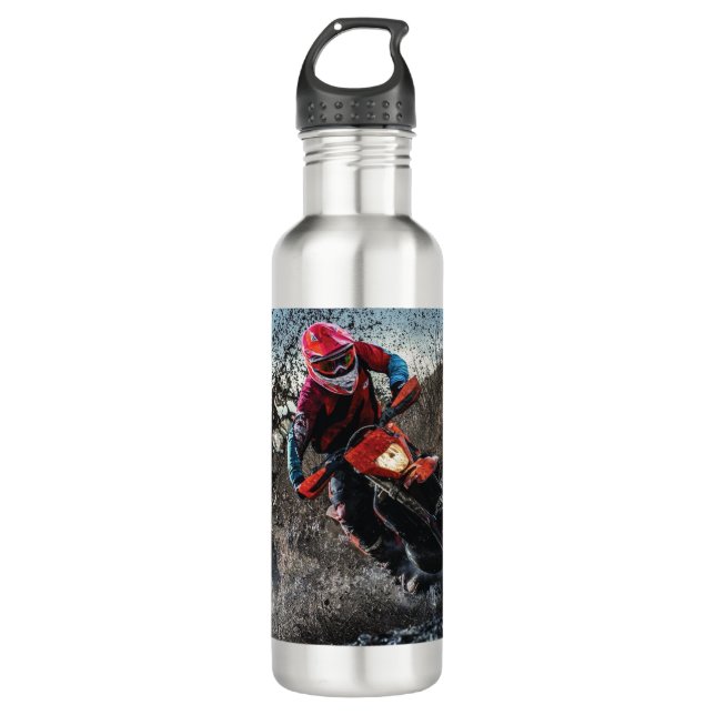 Bouteille D'eau Pilote de vélo droit jetez l'oreiller (Devant)