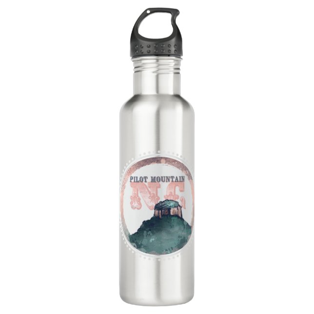 Bouteille D'eau Pilote Mountain North Carolina State Park Hiker (Devant)