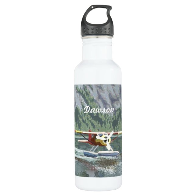 Bouteille D'eau Pilotes Bush Plane Fanatique (Devant)