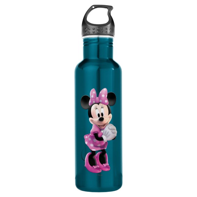 Bouteille D'eau Pink Minnie | Mains ensemble (Devant)