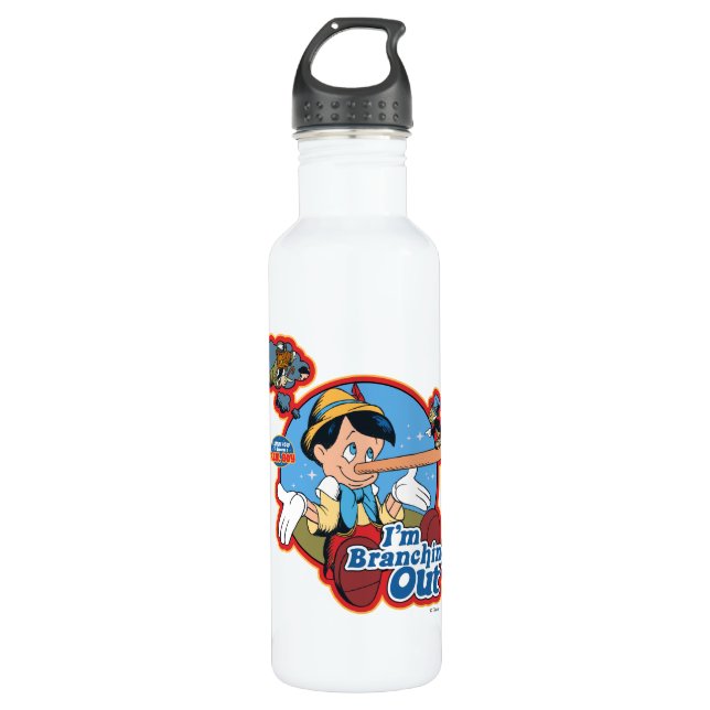 Bouteille D'eau Pinocchio | Je m'écarte (Devant)
