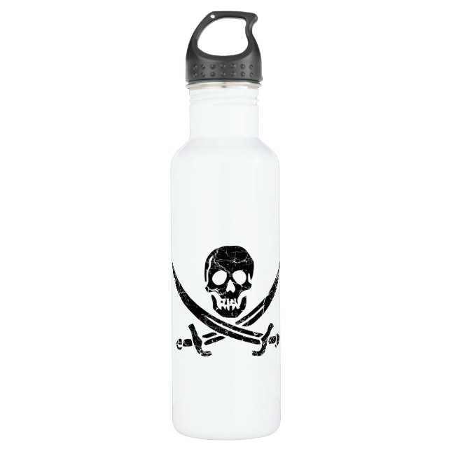 Bouteille D'eau Pirate cross (Devant)