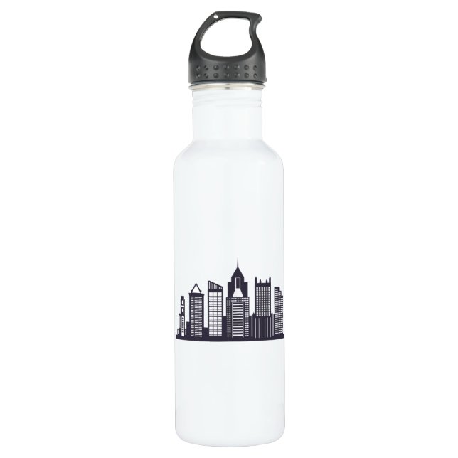 Bouteille D'eau Pittsburgh Skyline (Devant)
