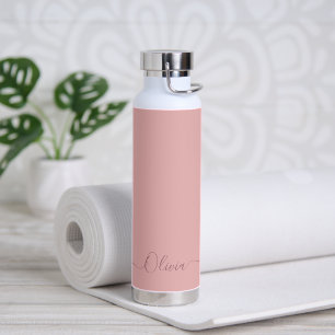 Bouteille D'eau PixDezines Blush Dusty Rose rose do-it-yourself co