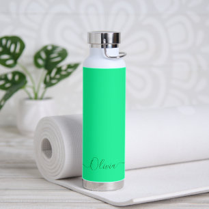 Bouteille D'eau PixDezines couleur vert Turquoise fluorescent do-i
