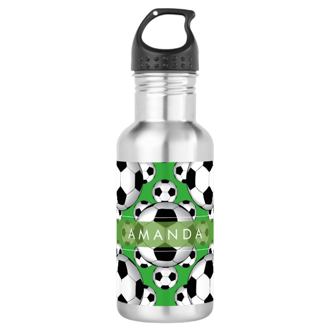 Bouteille D'eau PixDezines do-it-yourself balles de football (Devant)