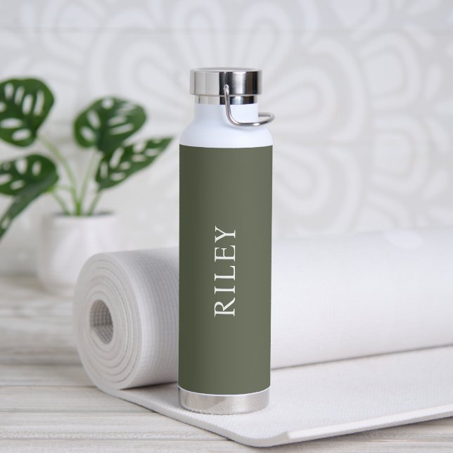 Bouteille D'eau PixDezines Fatigue Vert do-it-yourself couleur bou (Yoga)