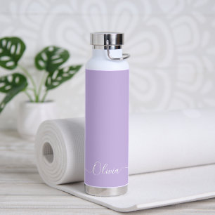 Bouteille D'eau PixDezines Lilac violet do-it-yourself couleur Mon