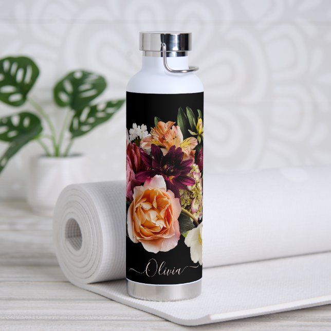 Bouteille D'eau PixDezines Moody Flower Bouquet do-it-yourself Arr (Yoga)