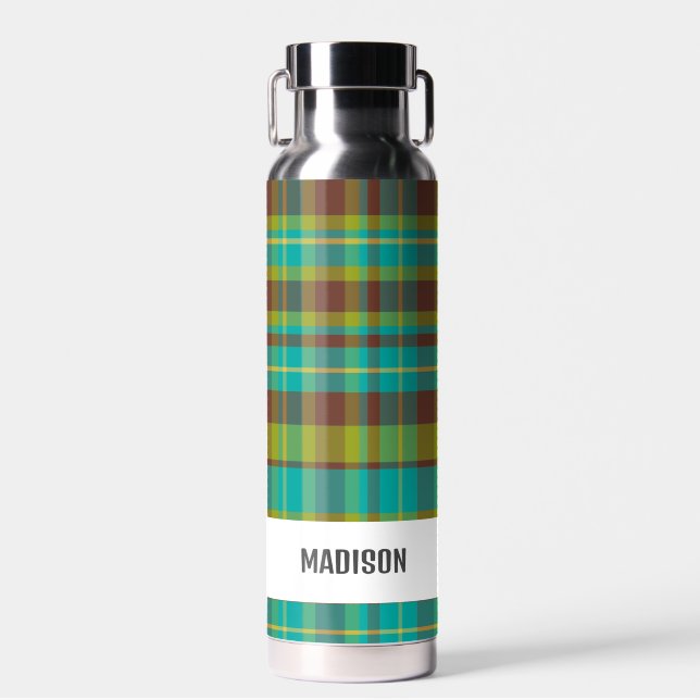 Bouteille D'eau Plaid personnalisé moderne tendance (Avant)