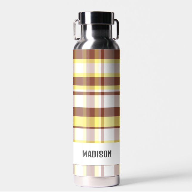Bouteille D'eau Plaid personnalisé moderne tendance (Avant)