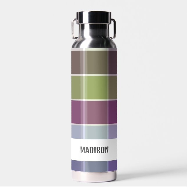 Bouteille D'eau Plaid personnalisé moderne tendance (Avant)