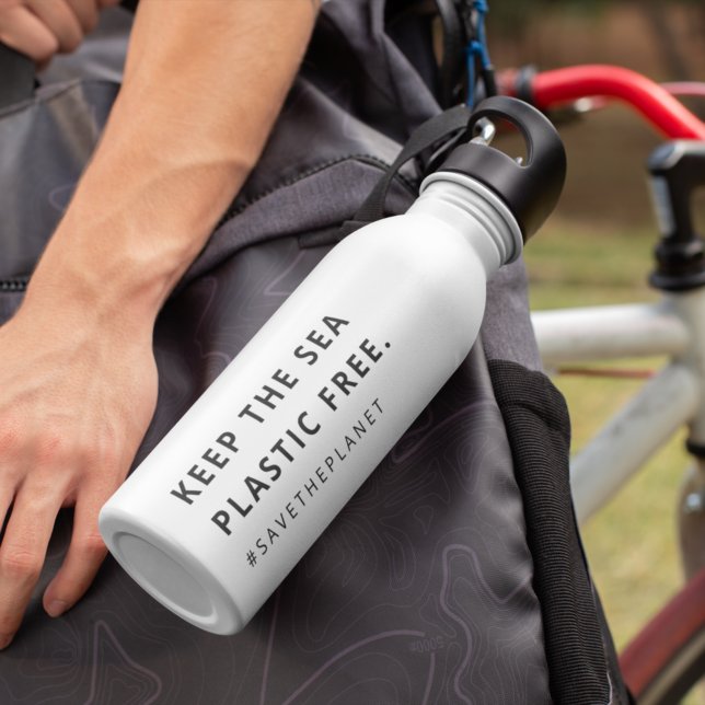Bouteille D'eau Plastique gratuit | La pollution de la mer sauve l (Créateur téléchargé)