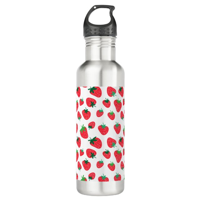 Bouteille D'eau Plein de fraises (Devant)