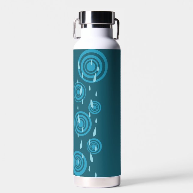 Bouteille D'eau Pluie bleue (Avant)