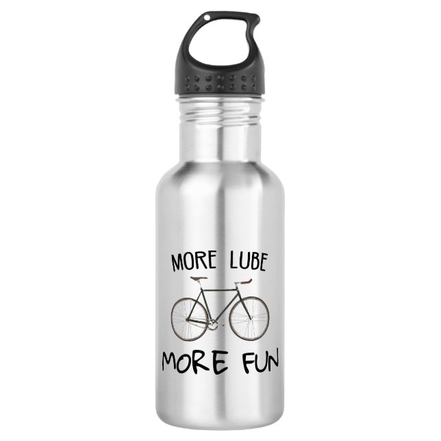 Bouteille D'eau Plus Lube Plus Vélo Amusant (Devant)