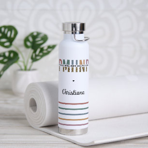 Bouteille D'eau PMHNP Empreinte de léopard Psychiatrie Santé menta