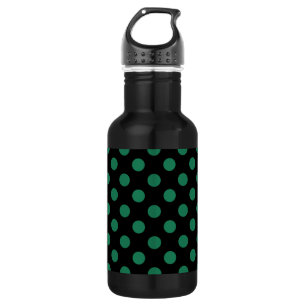 Bouteille D'eau Pois vert et noir