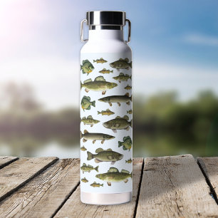Bouteille D'eau Poisson Moderne Simple Pêcheur Whimsical Amusant