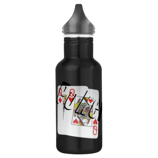 Bouteille D'eau Poker, Logo, Queens, (Gauche)
