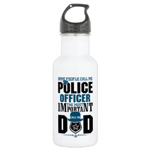 Bouteille D'eau Police papa   Application de la loi   FÊTE DES PÈR