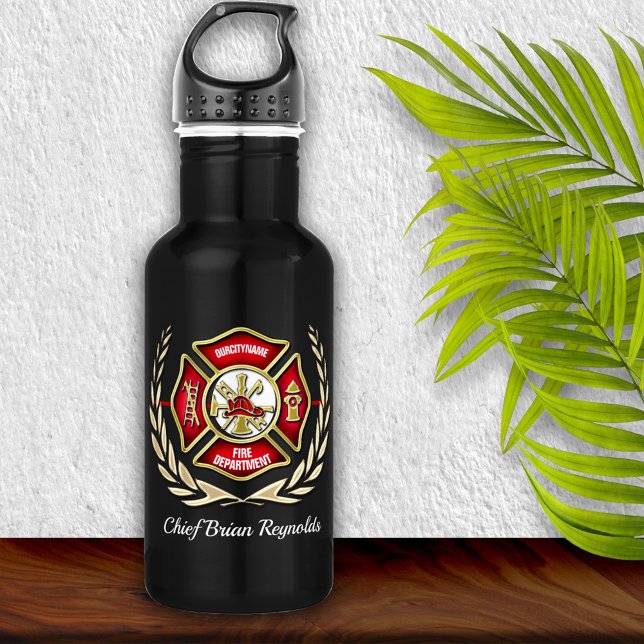 Bouteille D'eau Pompier personnalisé (Créateur téléchargé)