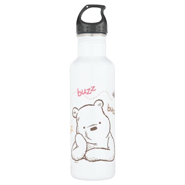 Bouteille D'eau Pooh classique| Buzz Buzz Buzz (Devant)