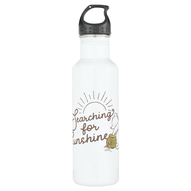 Bouteille D'eau Pooh classique| Recherche du soleil (Devant)