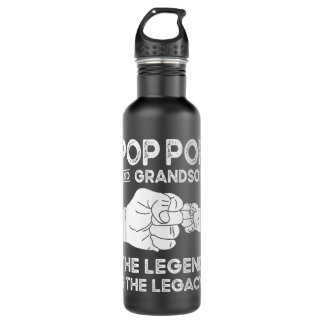 Bouteille D'eau Pop Pop et Grandson the Legend and Legacy Mat
