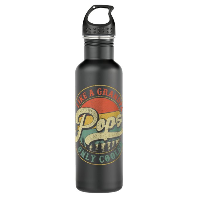 Bouteille D'eau Pops Like Grandpa Only Glacière Retro Pops Da (Devant)