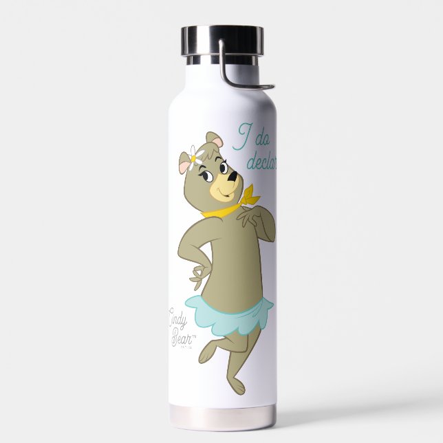 Bouteille D'eau Pose Joueuse de Cindy Bear (Gauche)