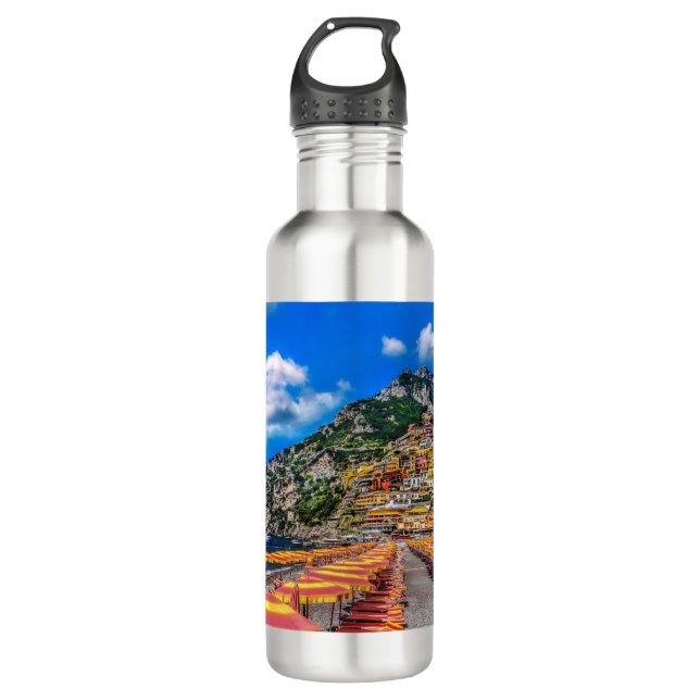 Bouteille D'eau Positano Italie Amalfi Côte Voyage (Devant)