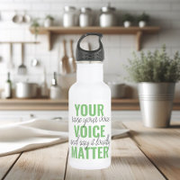 Positive Green Your Voice Matter Motivation Citati